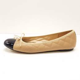 Jon Josef Leather Belle Quilted Ballet Flat Nude 10