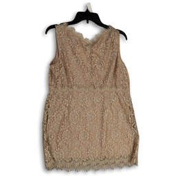 NWT Womens Beige Floral Lace V-Neck Scalloped Hem Sleepwear Tank Top Sz XL alternative image