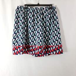 Tommy Hilfiger Women Multicolor Geometric Print Midi Skirt NWT sz 10
