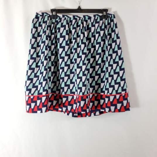 Tommy Hilfiger Women Multicolor Geometric Print Midi Skirt NWT sz 10 image number 1