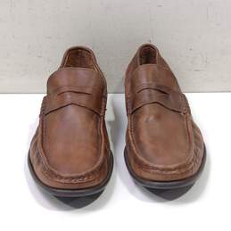 Vera Gomma Brown Leather Loafers Men's Size 13