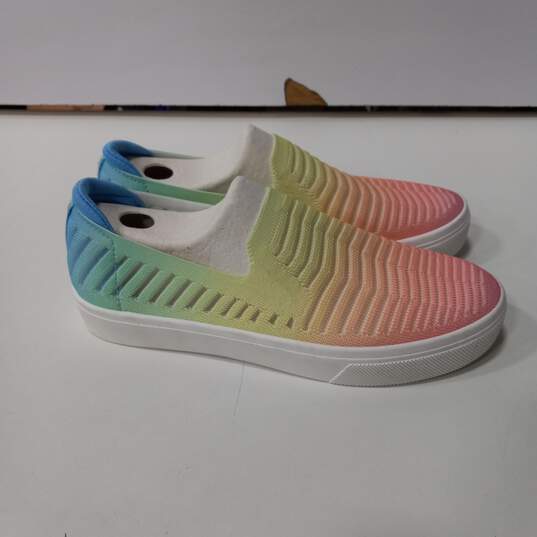 Skechers Street Women's Poppy Rainbow Memory Foam Sneakers Size 8 image number 4