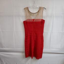BCBGMAXAZRIA Rouge Red Maia Embellished Sleeveless Dress WM Size 6 NWT alternative image
