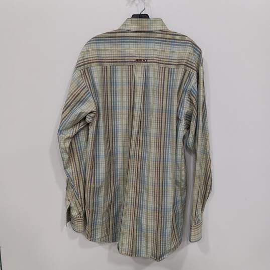 Ariat Pro Series Button Up Shirt Men's Size M image number 5