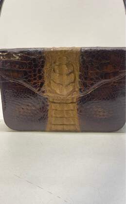 Unbranded Genuine Croc Leather Shoulder Bag