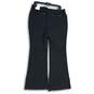 NWT Express Womens Black High Rise Wide Leg Ankle Pants Size Large image number 2