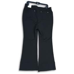 NWT Express Womens Black High Rise Wide Leg Ankle Pants Size Large alternative image