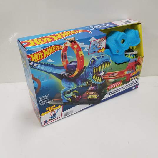 Hot Wheels Kids T-Rex Chomp Down Playset in original box - Sealed image number 1