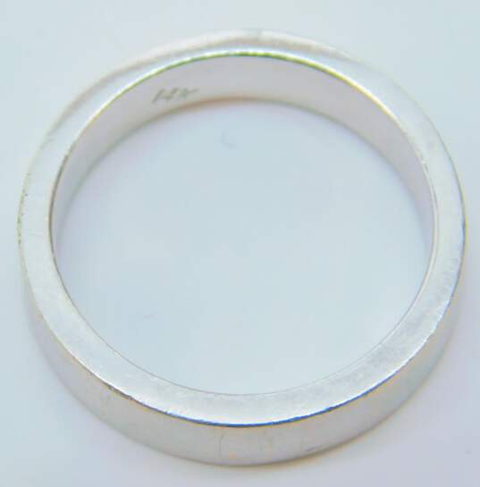 14K White Gold Chunky Wedding Band Ring 6.0g image number 2