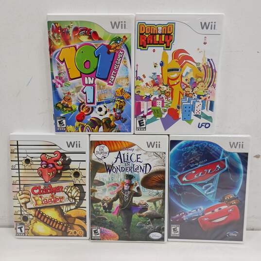 Bundle of Five Assorted Nintendo Wii Games image number 1