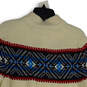 NWT Mens Multicolor Fair Isle Mock Neck Long Sleeve Pullover Sweater Size L image number 4