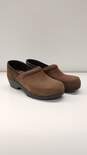 Ecco Brown Leather Women Clogs US 5.5 image number 3