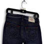 Womens Blue Denim Medium Wash Stretch Pockets Skinny Leg Jeans Size 26 image number 4