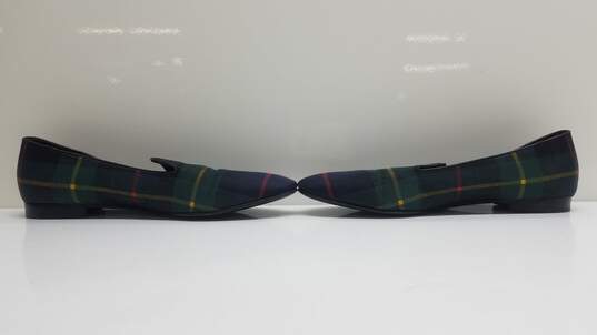 Ralph Lauren Purple Label Womens Tartan Slippers Shoes Sz 9B Made In Italy image number 1
