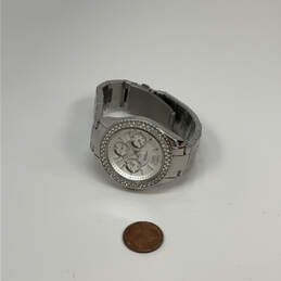 Designer Fossil Stella ES3588 Silver-Tone Rhinestone Analog Wristwatch alternative image