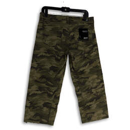 Womens Green Camouflage Stretch Pockets Denim Straight Leg Jeans Size 8 alternative image