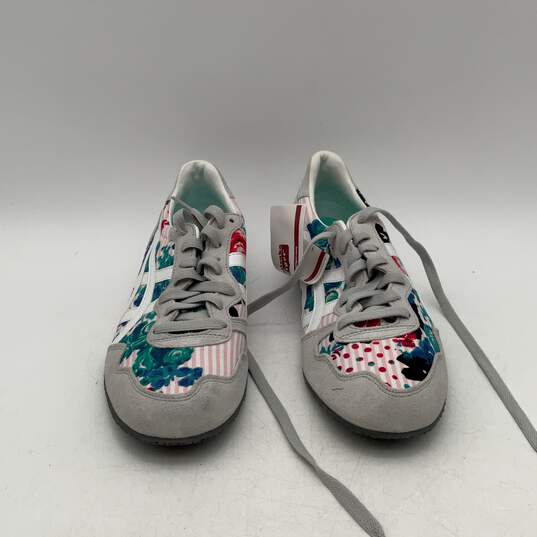 Asics By Onitsuka Womens Tiger Multicolor Floral Lace-Up Sneakers Shoes Size 9 image number 3