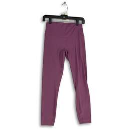 Lululemon Womens Purple Elastic Waist Pull-On Compression Leggings Size 6