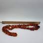 Amber-Like Stones Endless 33 Inch Necklace 120.0g image number 6