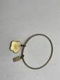 Womens Gold Tone Round Poppy Red Flower Charm Bracelet  9.7g image number 4