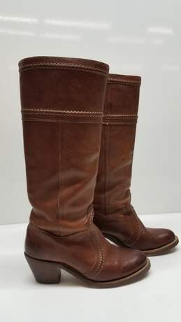Frye's Vintage Brown Leather Riding Boots - Women Sz 5.5 alternative image