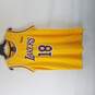 Lakers Men Yellow Purple Wish 19 Jersey XL image number 1