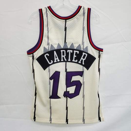 MEN'S MITCHELL & NESS TORONTO RAPTORS VINCE CARTER CHAINSTITCH JERSEY NWT image number 2