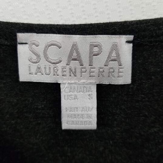 Scapa Lauren Perre Grey Zipper-Front Dress Size Small image number 3