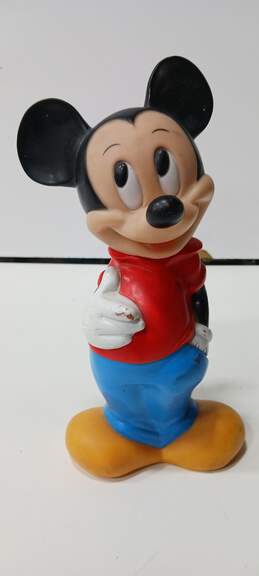 Vintage Walt Disney Illco Toys Mickey Mouse Vinyl Coin Bank
