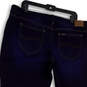 Womens Blue Denim Medium Wash Pocket Stretch Straight Leg Jeans Size 20M image number 4