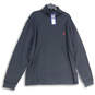 NWT Mens Black Turtleneck Long Sleeve Pullover Sweatshirt Size XXL image number 1