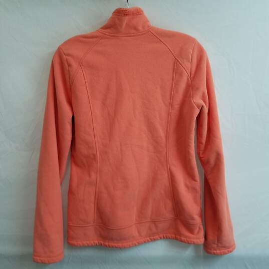 The North Face women's salmon pink full zip fleece jacket S image number 2