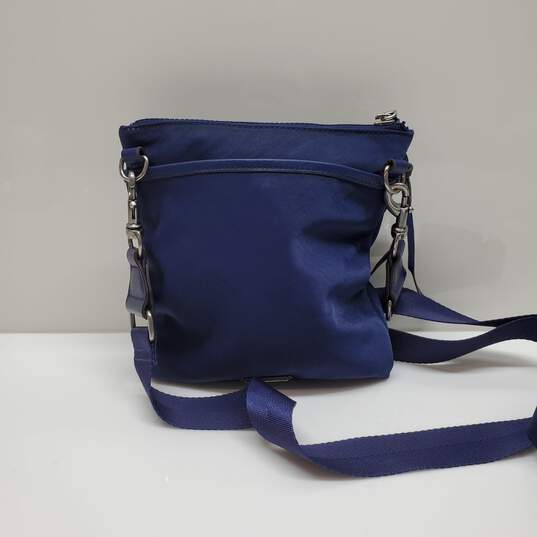 Rebecca Minkoff Blue Nylon Shell Flap Crossbody Bag image number 3