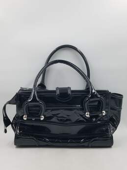 Authentic Burberry Black Patent Quilted Tote alternative image