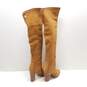 Report Women's Liola Brown Leather Tall Boots Size 6 image number 4