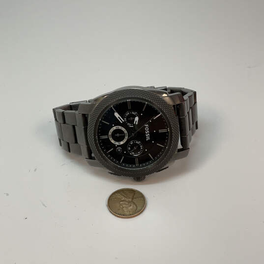 Designer Fossil Machine FS-4662 Stainless Steel Round Analog Wristwatch image number 3