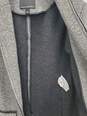 Men Banana Republic Grey DB Knit Long Line k Wool Coat Blazer Size-4 image number 4