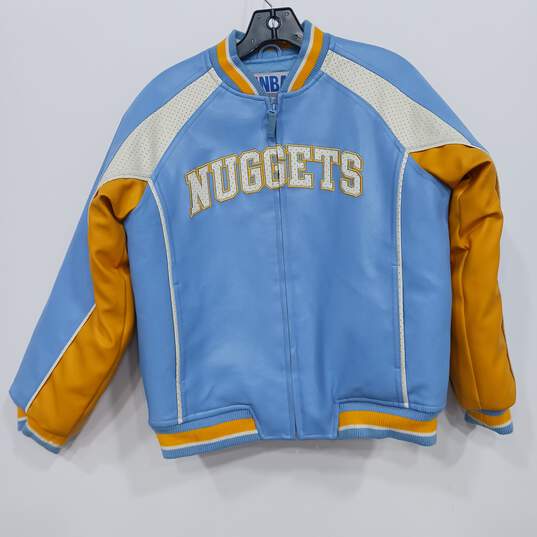 Denver Nuggets Leather Jacket Size Large image number 1
