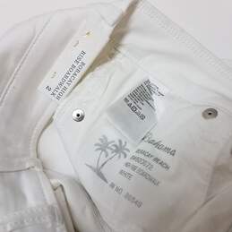 Tommy Bahama Boracay High-Rise Boardwalk White Denim Shorts Women's Size 2 alternative image