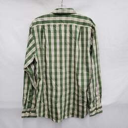Filson's MN's Cotton Blend Green Plaid Long Sleeve Shirt Size M alternative image