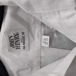 John Henry Button Up Shirt Men's Size 16.5 alternative image