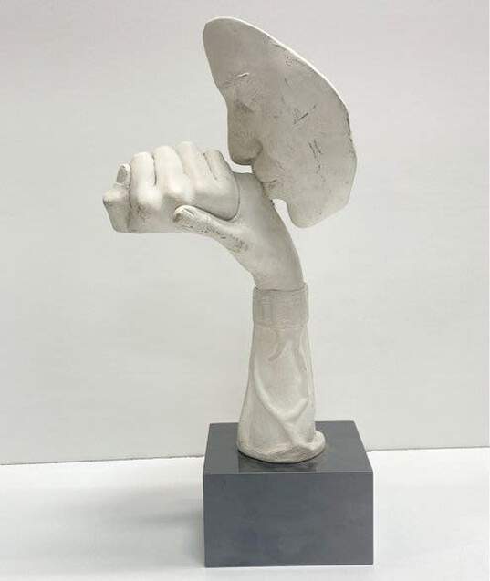 Austin Productions 18 inch Tall Vintage Sculpture "Au Revoir" Stamped 1986 image number 3