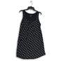 Lands' End Womens Black White Polka Dot Scoop Neck Tank Dress Size S 6-8 image number 1