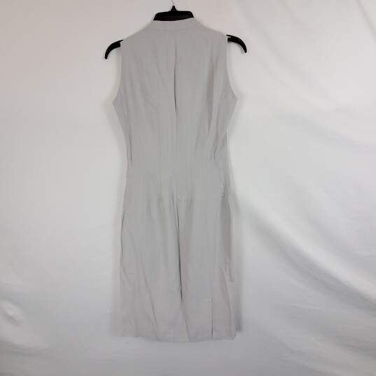 List Women Light Gray Suit Dress Set Sz 40 image number 5