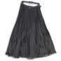 NWT Ralph Lauren Womens Black Side Zip Midi Pleated Skirt Size 8 image number 1