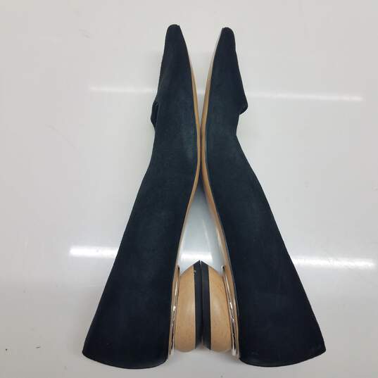 Zara Women's Black Suede Leather Pointed Toe Low Heels Size 6.5 image number 2