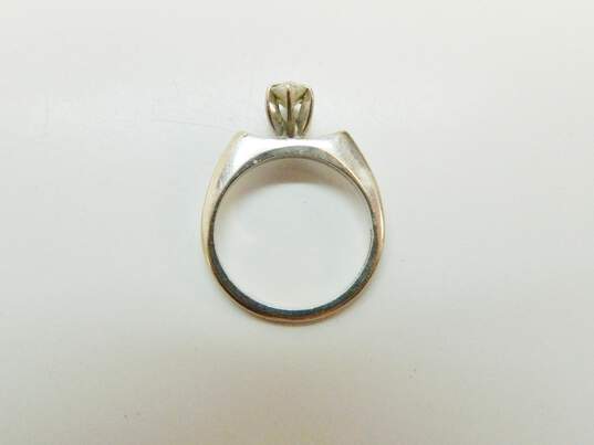 Vintage 14K White Gold 0.50 CT Marquise Diamond Solitaire Ring 2.5g image number 3