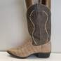Gran Lider Croc Embossed Leather Western Cowboy Boots Men's Size 6.5 M image number 2