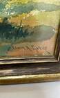 Panoramic Landscape Watercolor by Edwin Allsaints Gates Signed. Impressionist image number 4