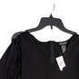 NWT Womens Black Cold Shoulder V-Neck Back Zip Sheath Dress Size 18/20 image number 3